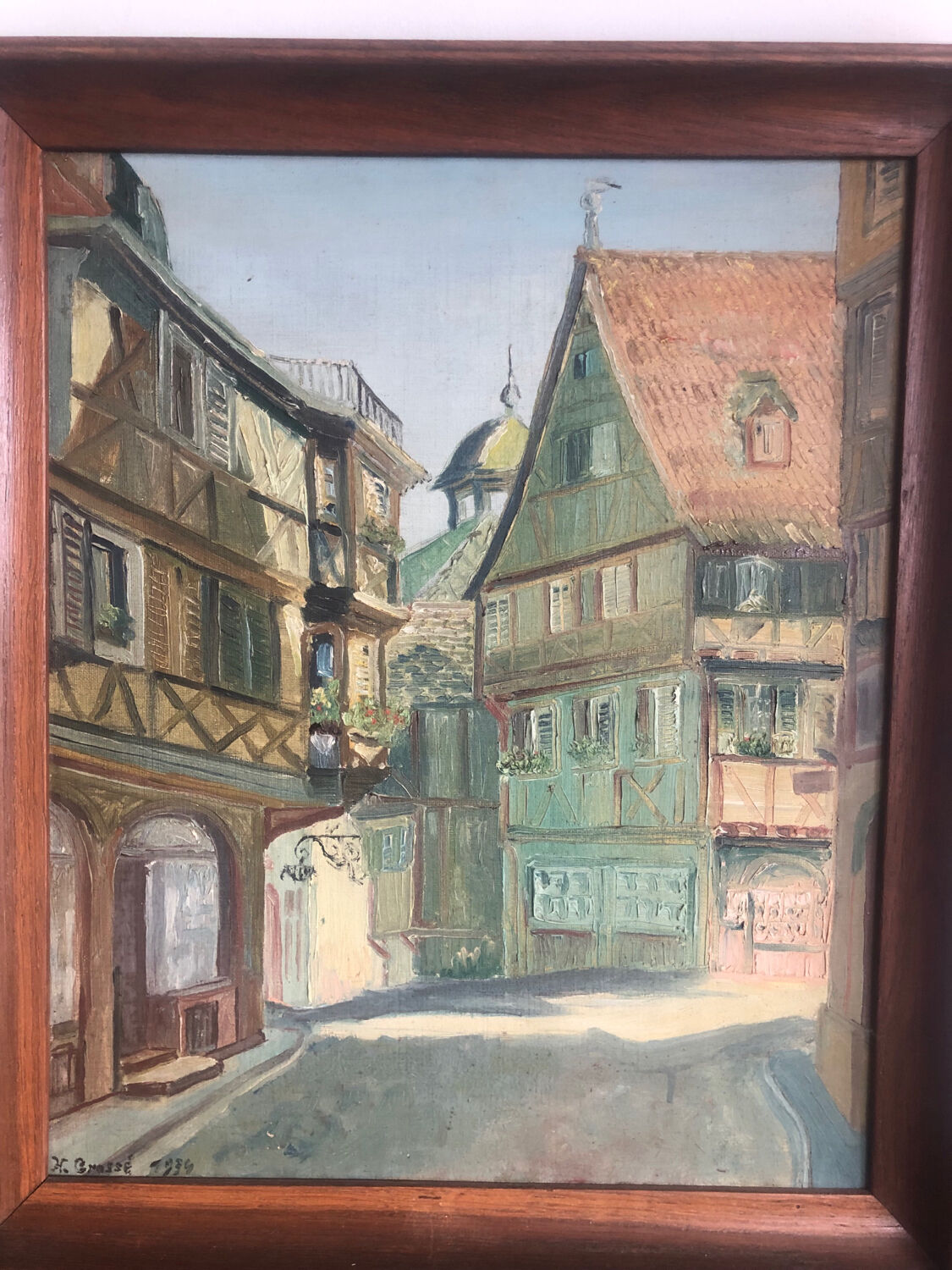 Colmar street oil on canvas