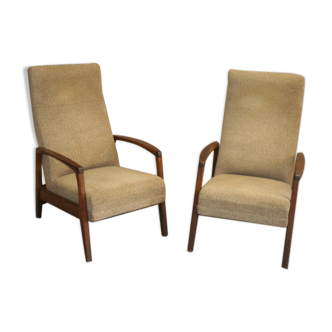 Paire de fauteuils vintage