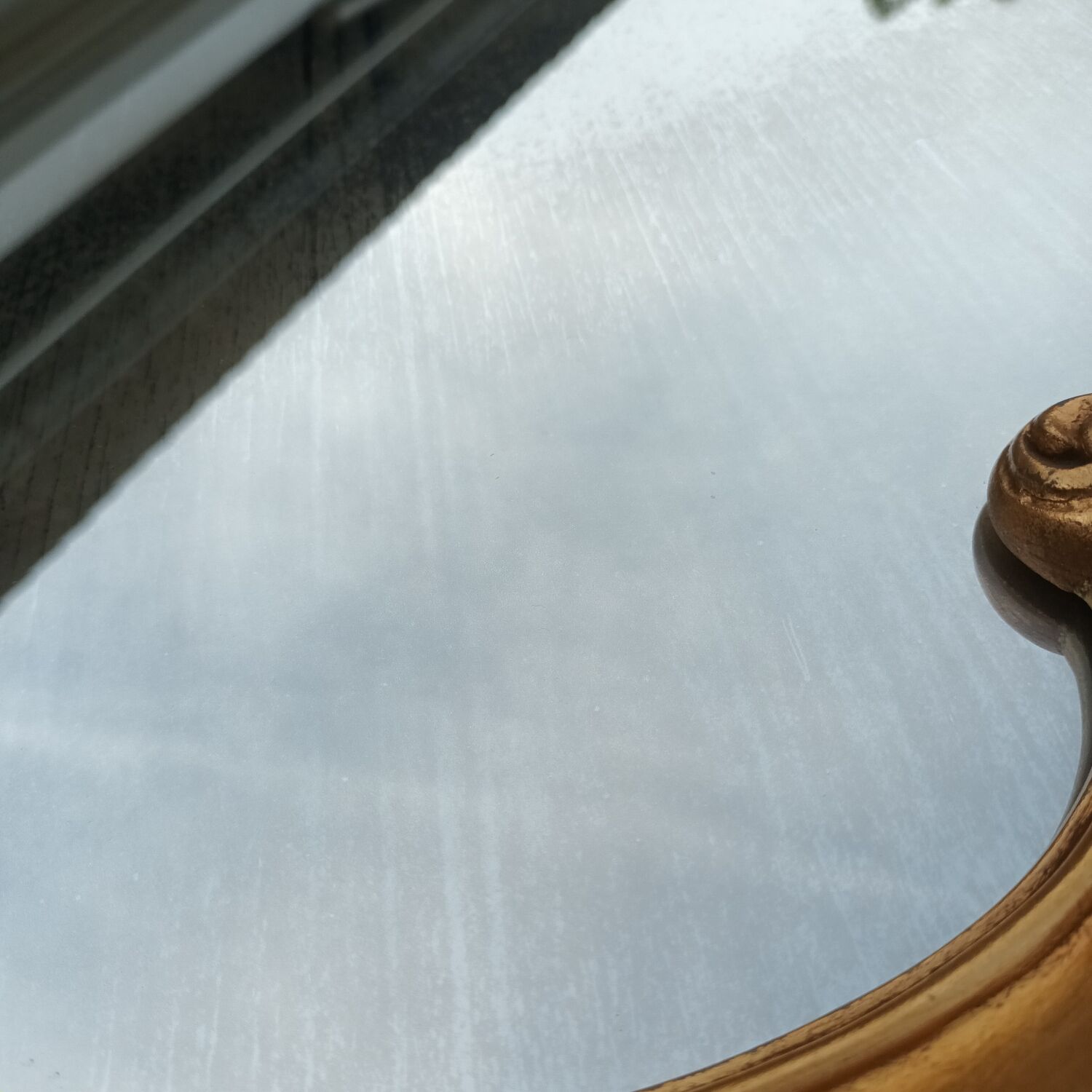 Golden baroque mirror