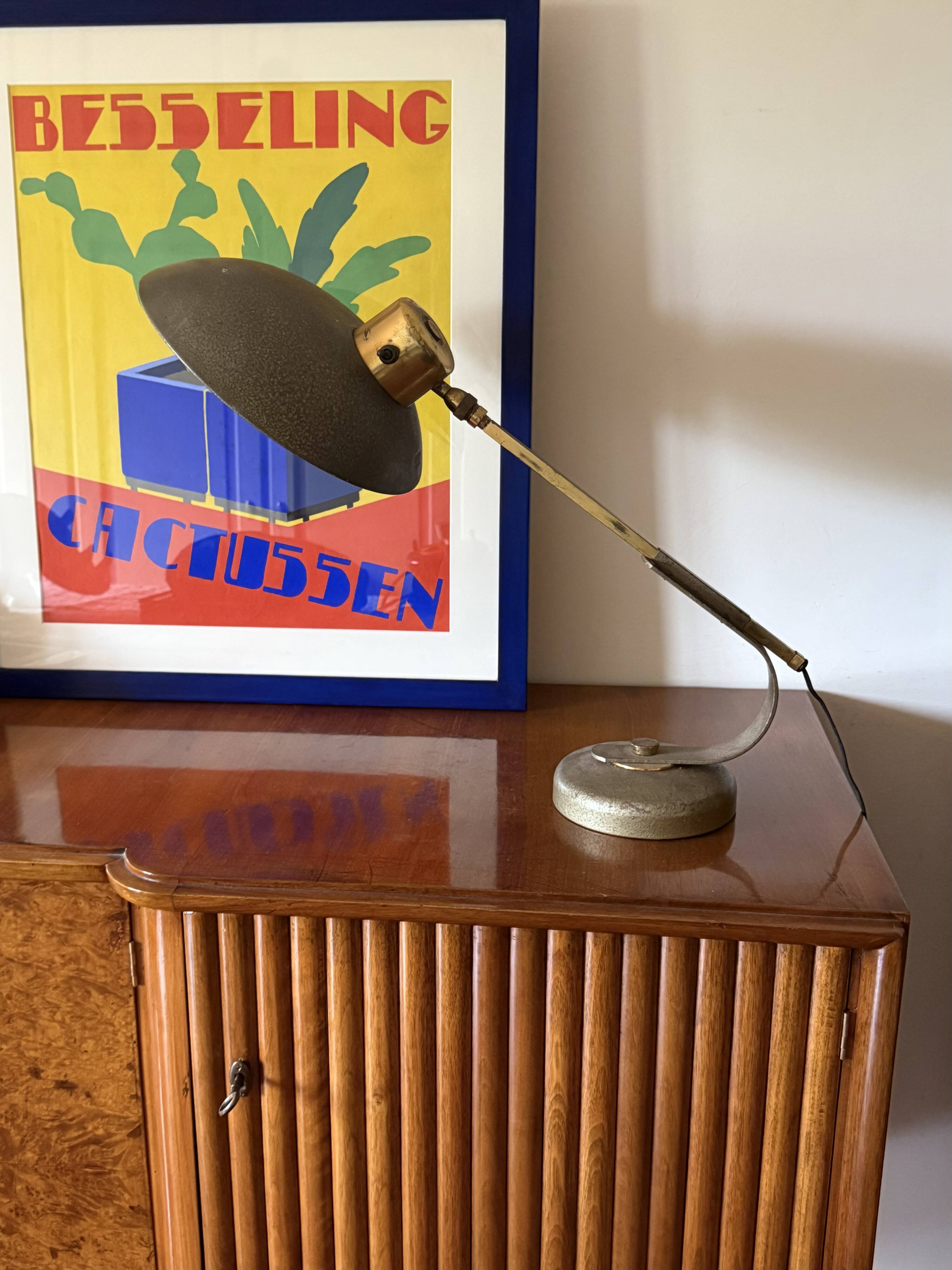 Mid-century modern Desk Lamp, Ferdinand Solère France 1950s