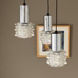 Suspension cascade raak. 3 steel and glass tubes. 1970