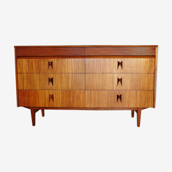 Scandinavian rosewood chest of drawers