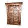 Old antique Indian door from Rajasthan made of old teak wood - functional