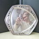 Art Deco Style silver metal presentation tray