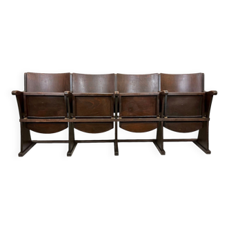 Vintage 4-Seat Cinema Bench from Thonet , 1950s
