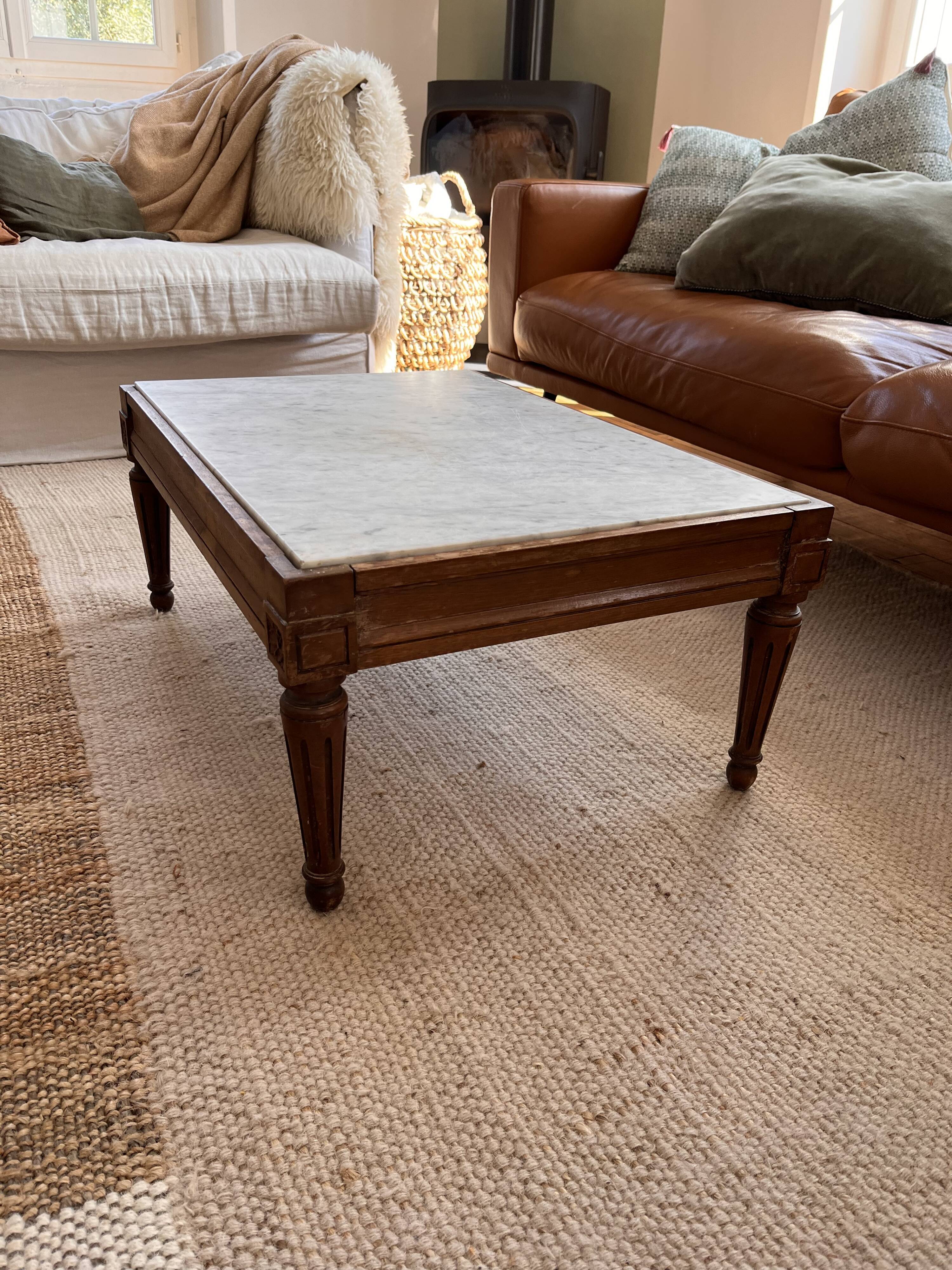 Marble coffee table