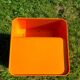 Vintage bedside cabinet storage flair prisunic orange