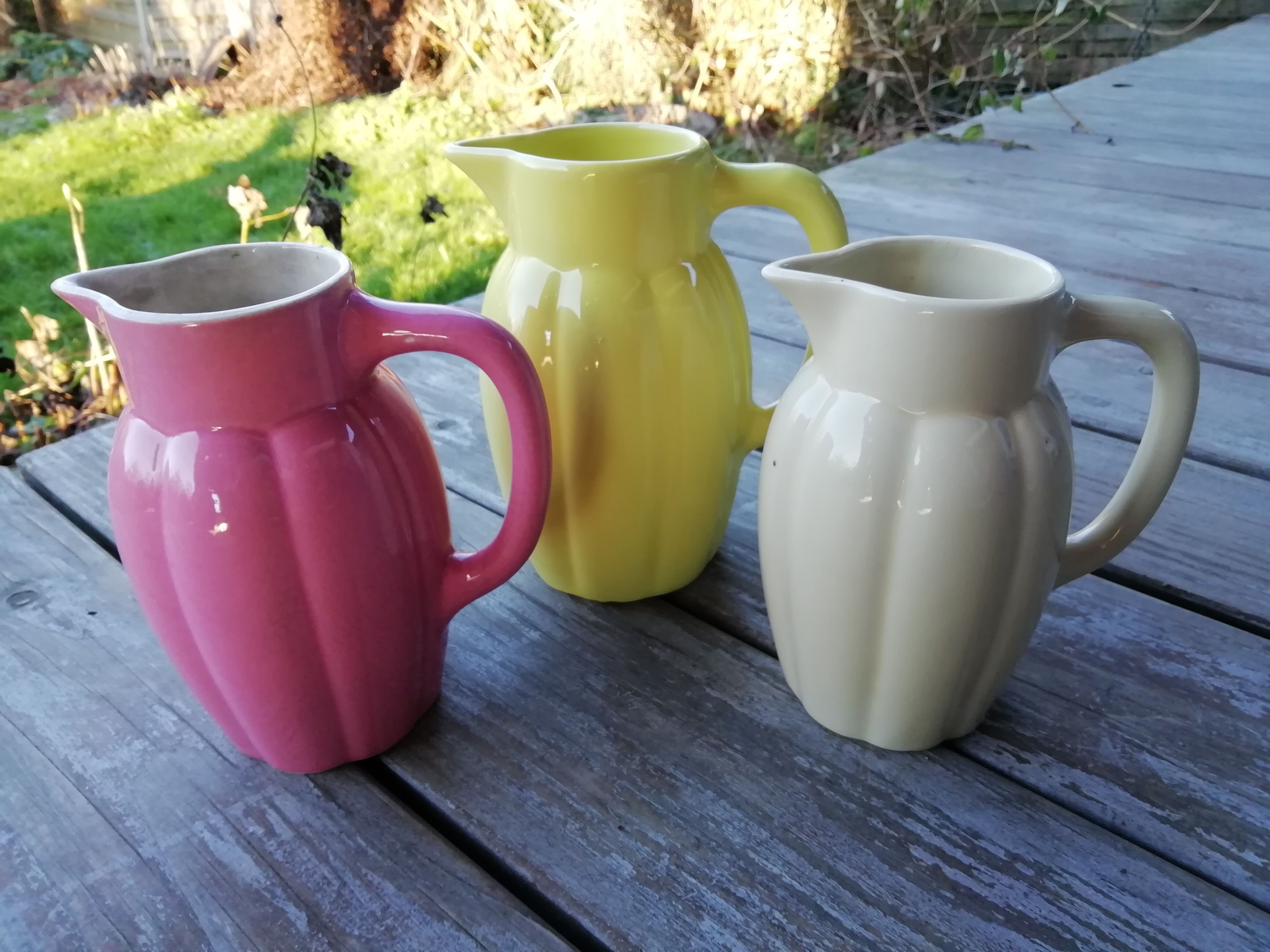 Lot of teapot sarreguemines