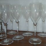 8 Baccarat water glasses signed Saint Remy model