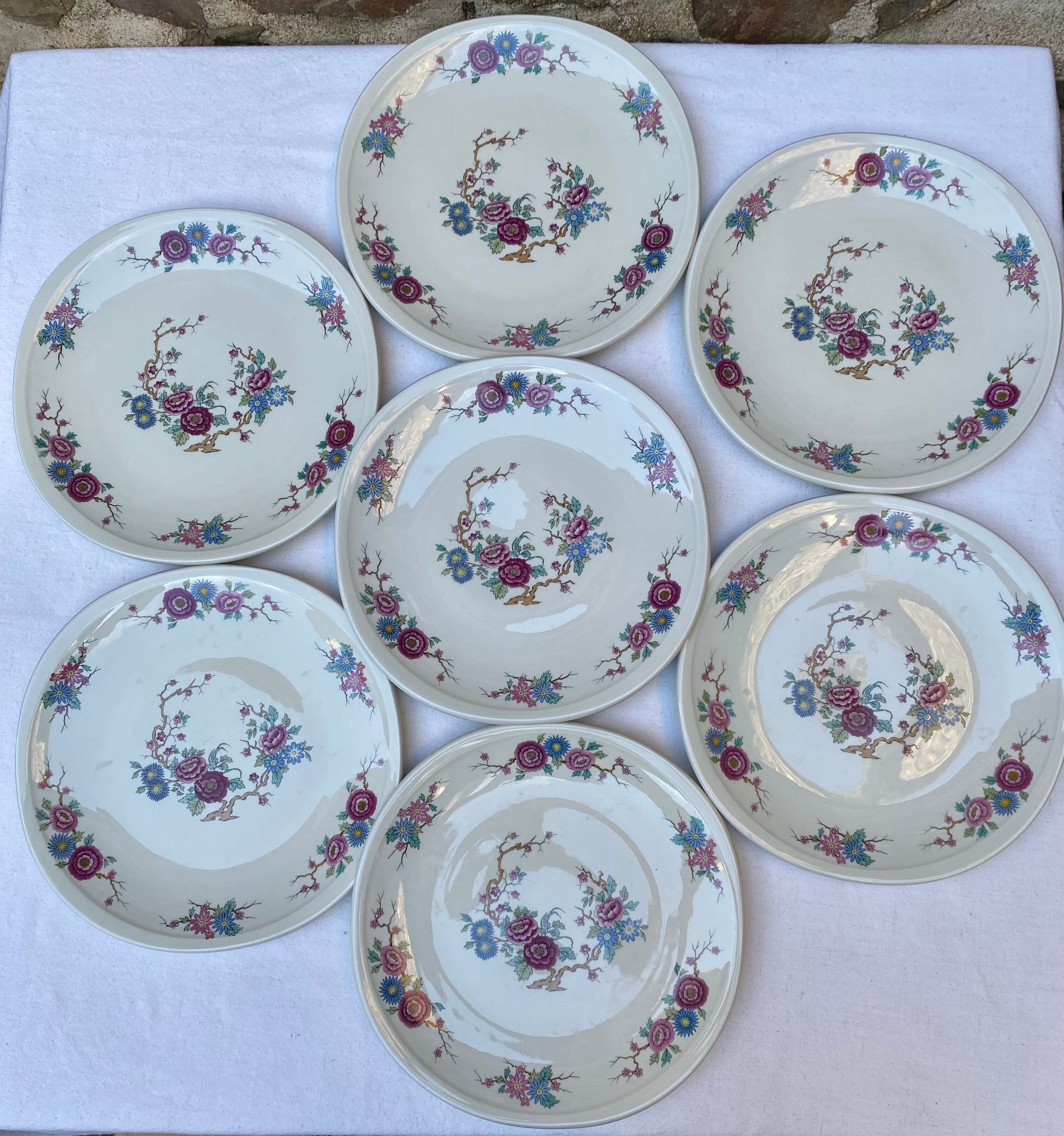 Assiettes plates Pillivuyt Decor orient