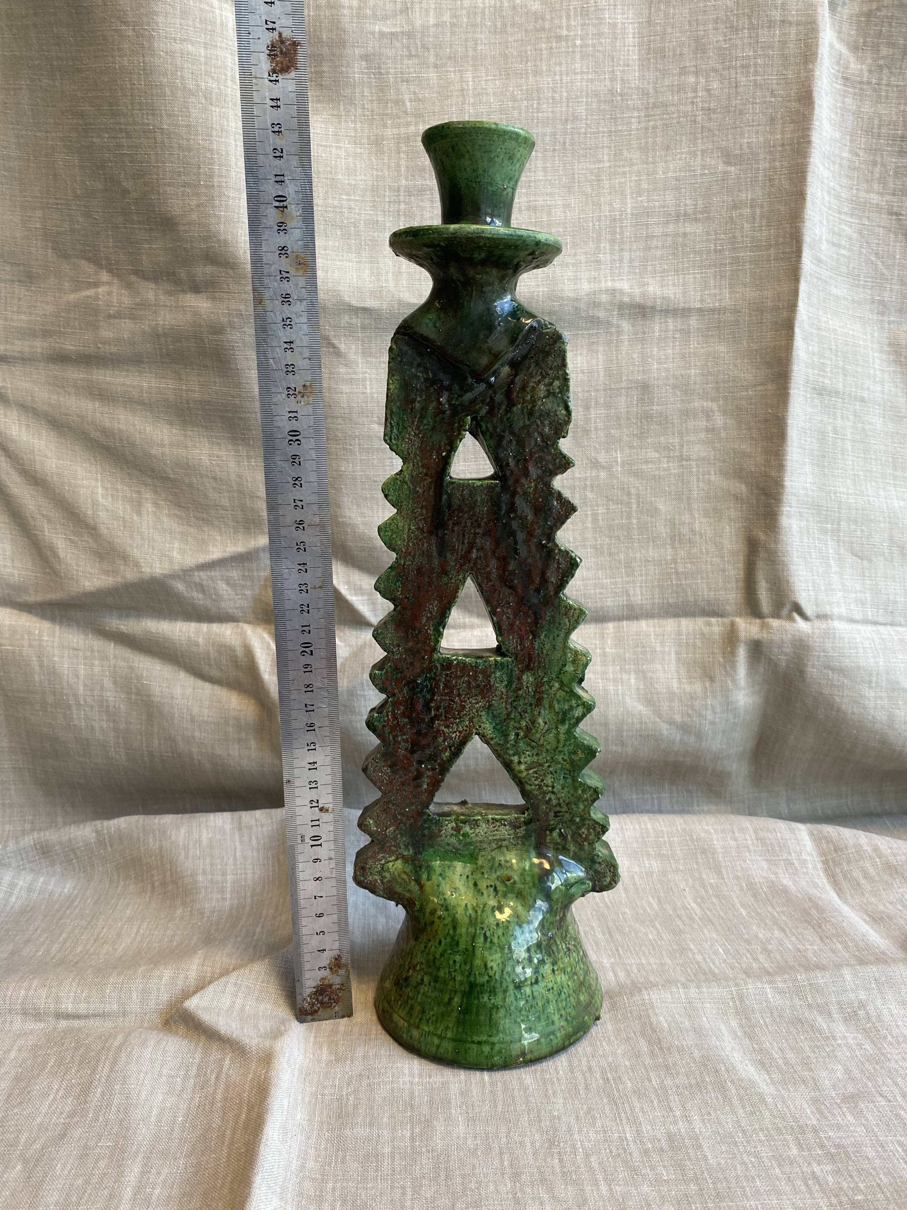 Tamegroute pottery candle holder