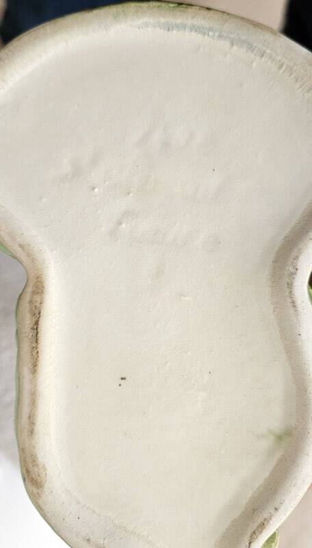 Large duck jug in Saint-Clément earthenware – signed – vintage