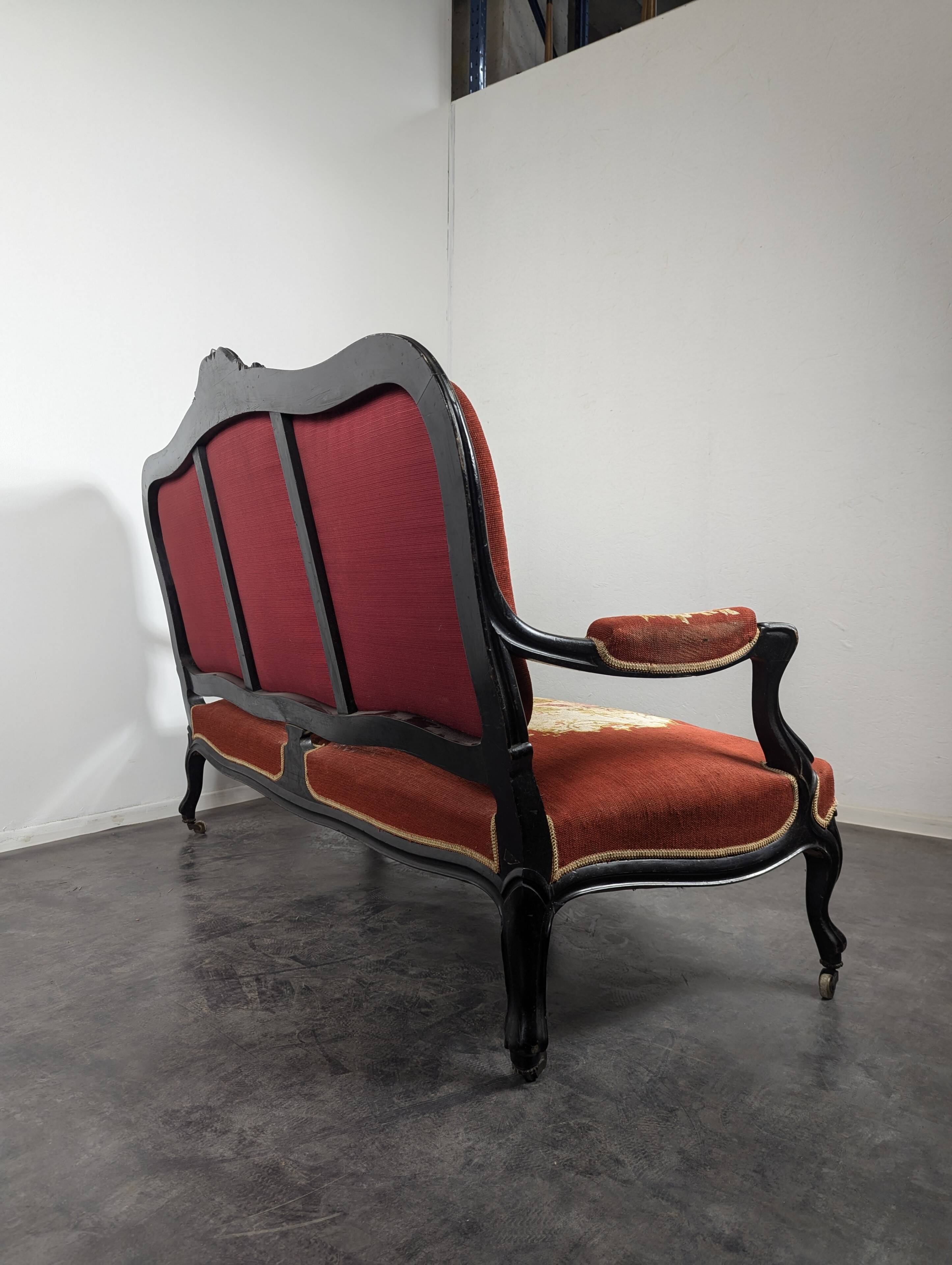 Wooden salon from the Napoleonic III era.