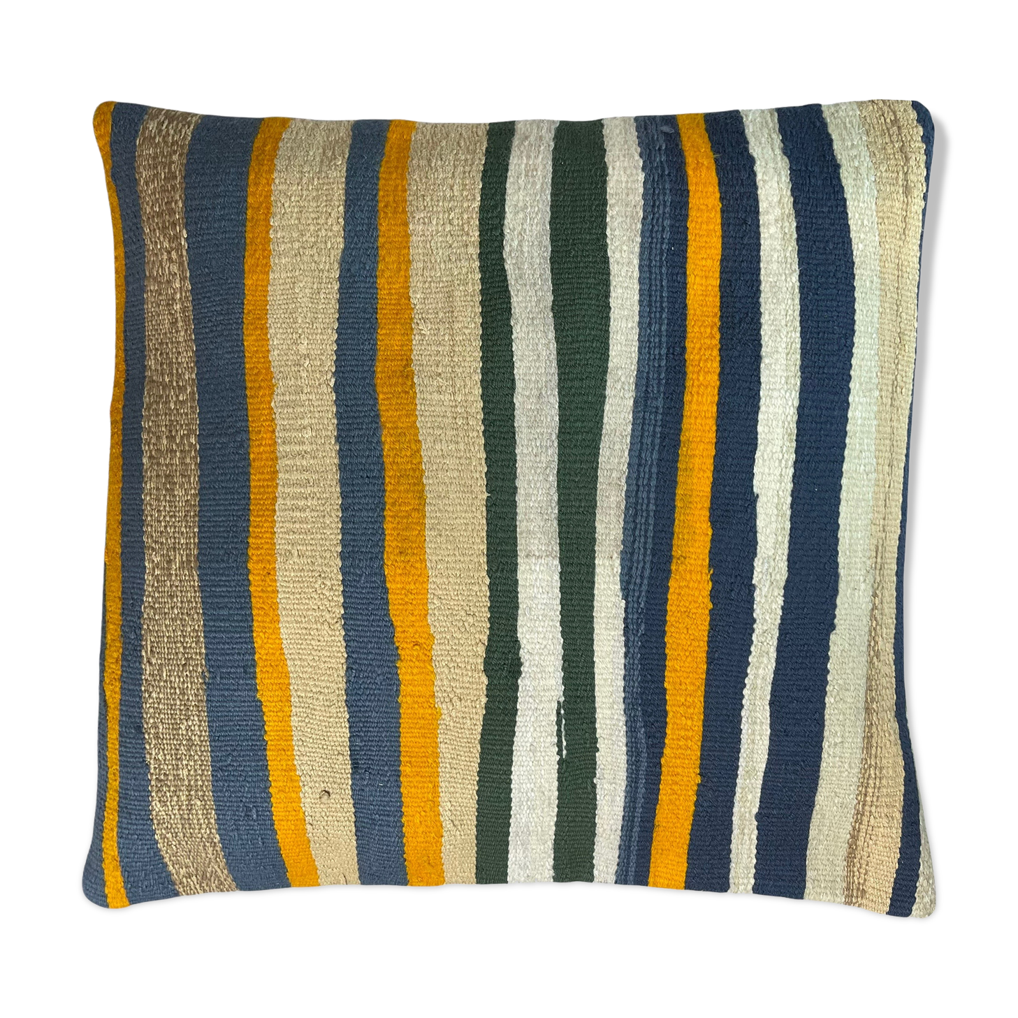 Vintage Turkish KIlim Cushion Cover, 60x60 cm