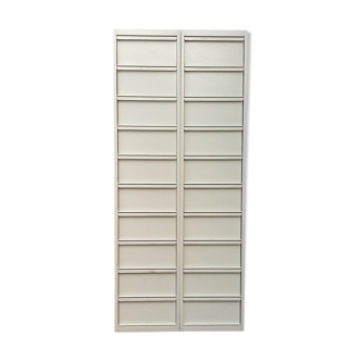 Two industrial furniture column modules