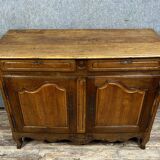 Pretty Rustic Louis XV Period Buffet in solid walnut and oak circa 1750