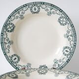 Set of 6 deep plates in Terre de Fer, Salins model "Cambacéres" 19th century