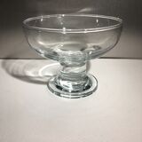 Lot of 6 champagne glasses from the 60s/70s in glass and crystal