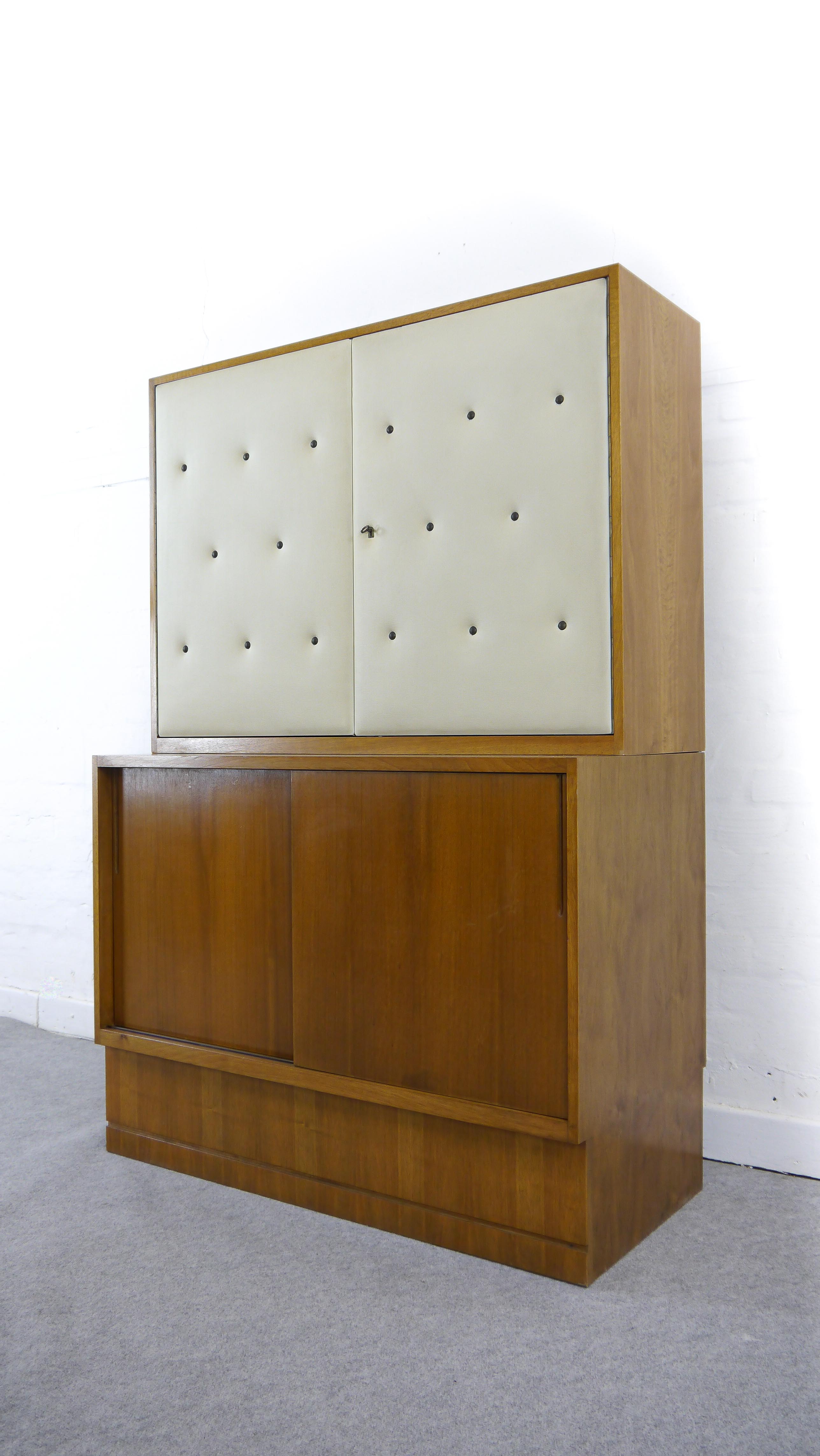 Sideboard-Highboard with Bar by Franz Ehrlich for DW Hellerau, Bauhaus