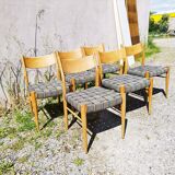 6 vintage Scandinavian chairs