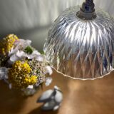 Vintage lamp lamp in molded glass