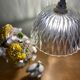 Vintage lamp lamp in molded glass