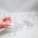 Crystal stemmed glasses