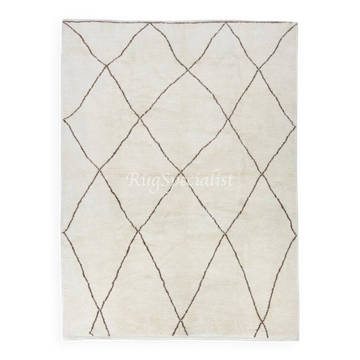 Tapis Tulu marocain noué à la main. 100 % laine naturelle. Tapis contemporain au design Atlas. Options personnalisées disponibles.