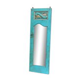 Mirror mural deco ancient teck blue skate 33x3x103cm