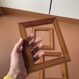 Set of 3 small old wooden frames