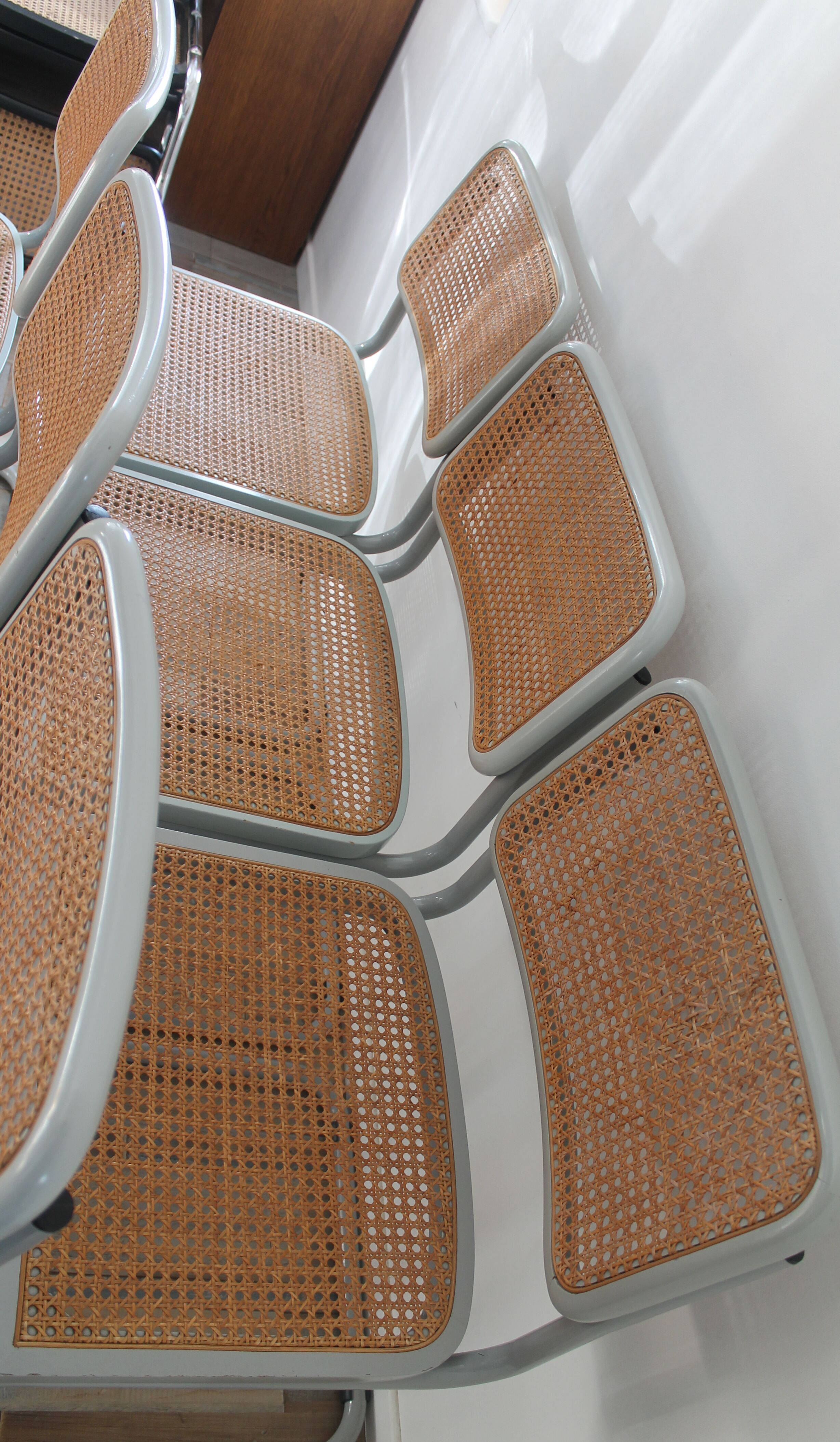 Lot 6 chairs Marcel Breuer Cesca B32