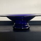 Empty pocket vintage cut in blue glass paste