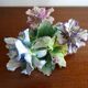 Flower candle holder in faience Old Capodimonte