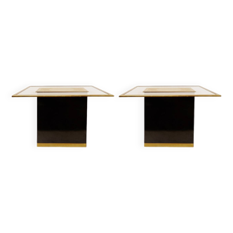 Pair of End Sofa or side Tables in the style of Roger Vanhevel, 1970s
