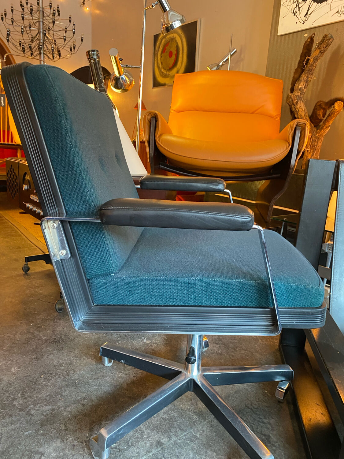 Chaise de bureau des années 1970