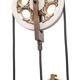 Ceramic up-and-down chandelier