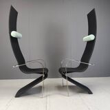 Postmodern King dining chairs by Belgochrom - set of 6