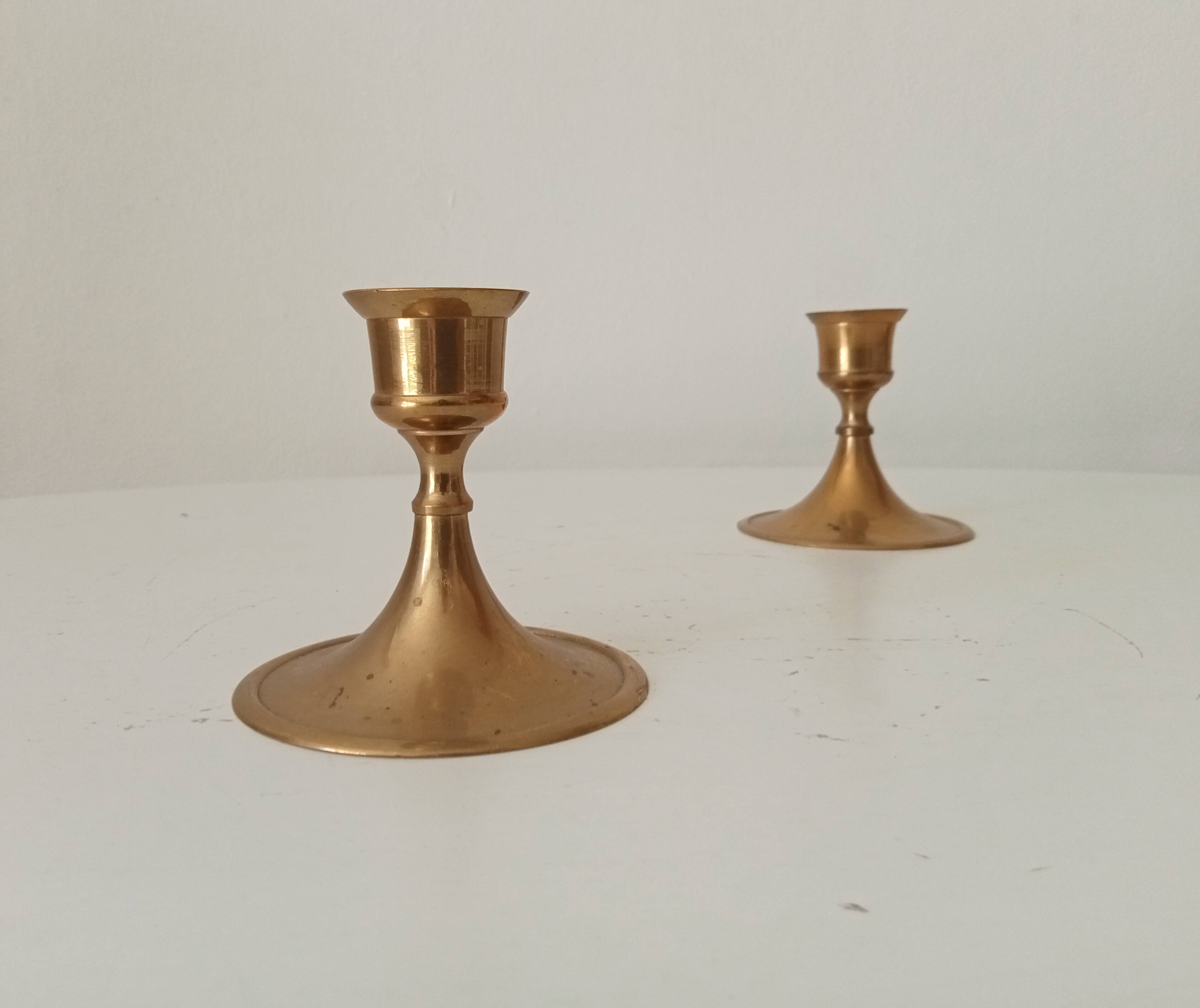 Vintage brass candle holder