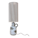 Large ceramic lamp base No. 408-40 and its rope lampshade.