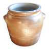 Old Large Enameled Stoneware Grease Pot H 29 cm