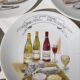 Porcelain cheese platter with 6 matching plates.