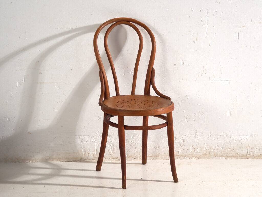 Antique bentwood Thonet chairs – Central Europe, circa 1930 #9 – Set of 2 pieces