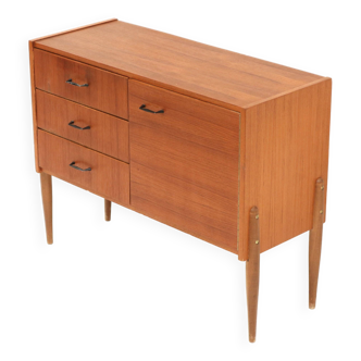 Vintage sideboard with drawers and door made in the 60s