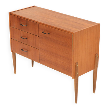 Vintage sideboard with drawers and door made in the 60s