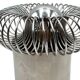 Applique spirale chromée Philippe Rogier pour Oxar France années 70