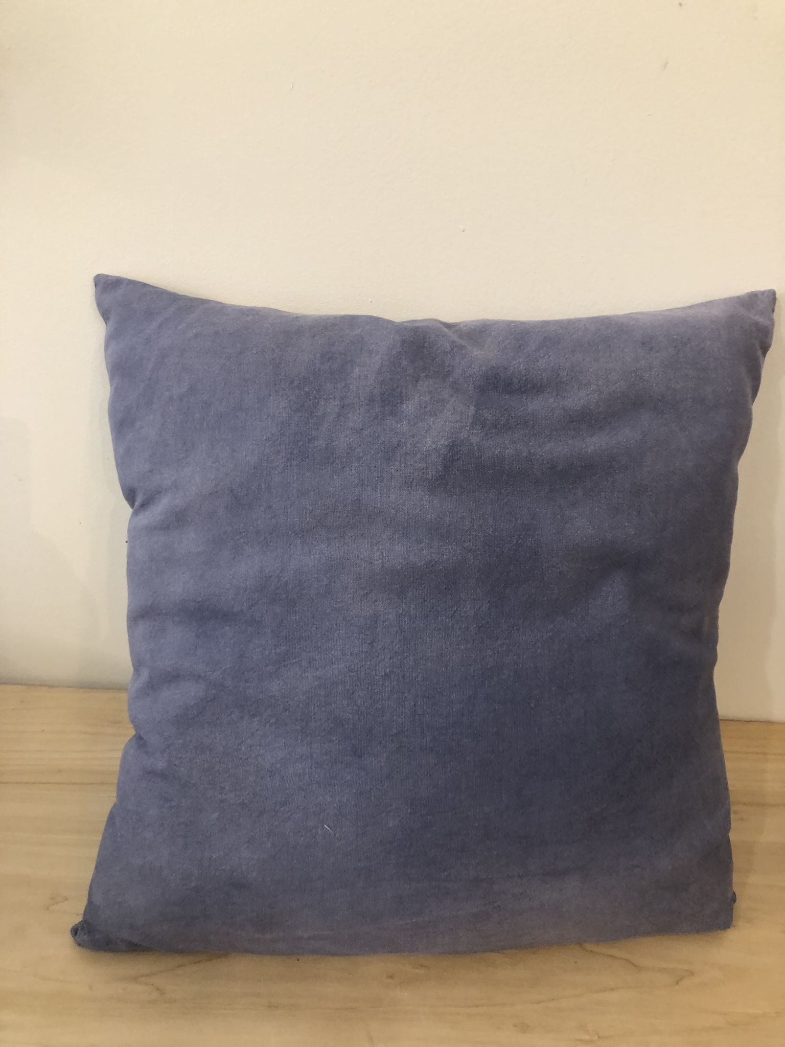 Coussin Tie and Dye bleu