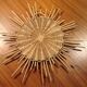 Rare little old Sun 1960 rattan mirror 35cm