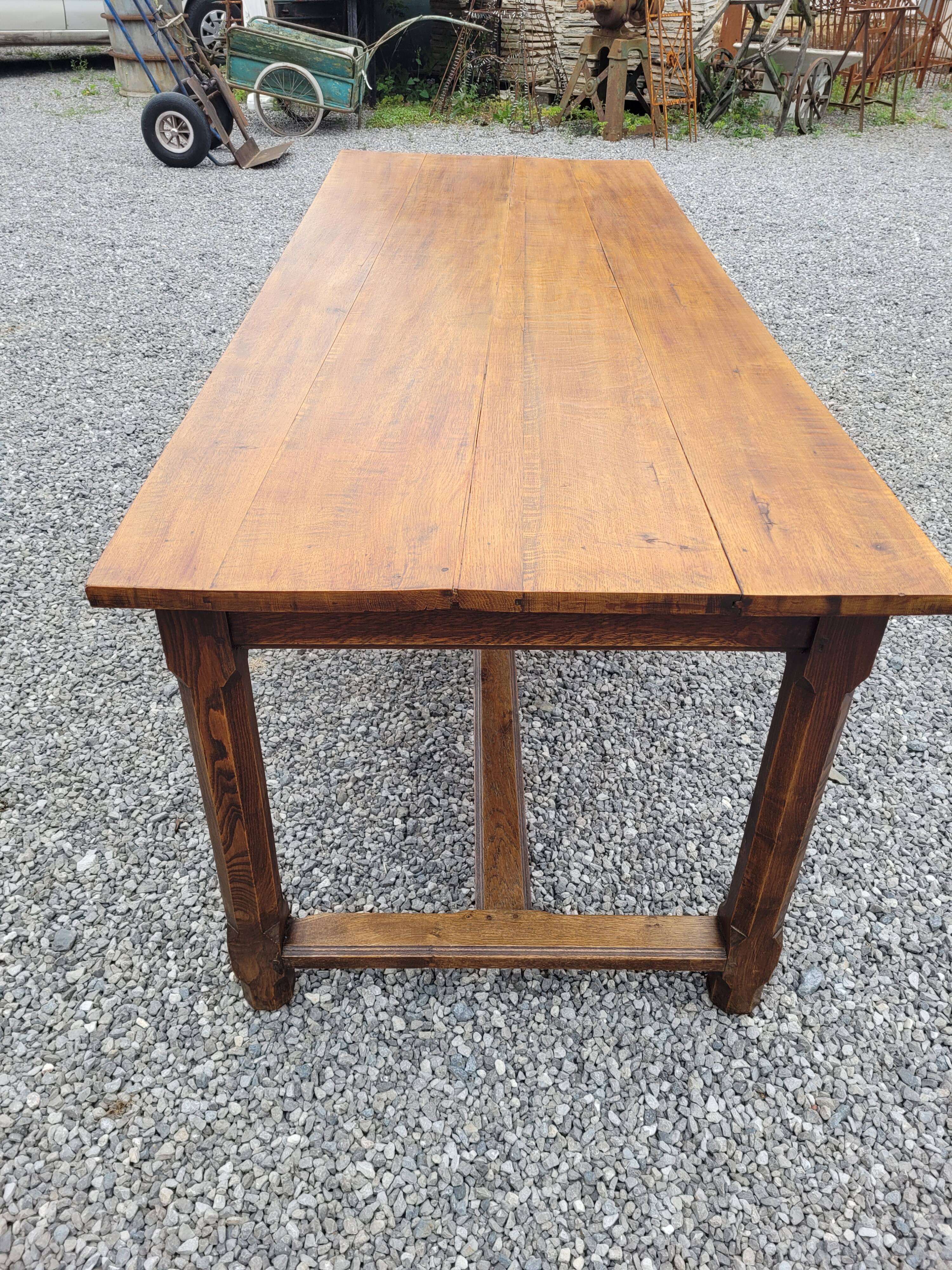 Old farmhouse table in solid oak 200×80cms