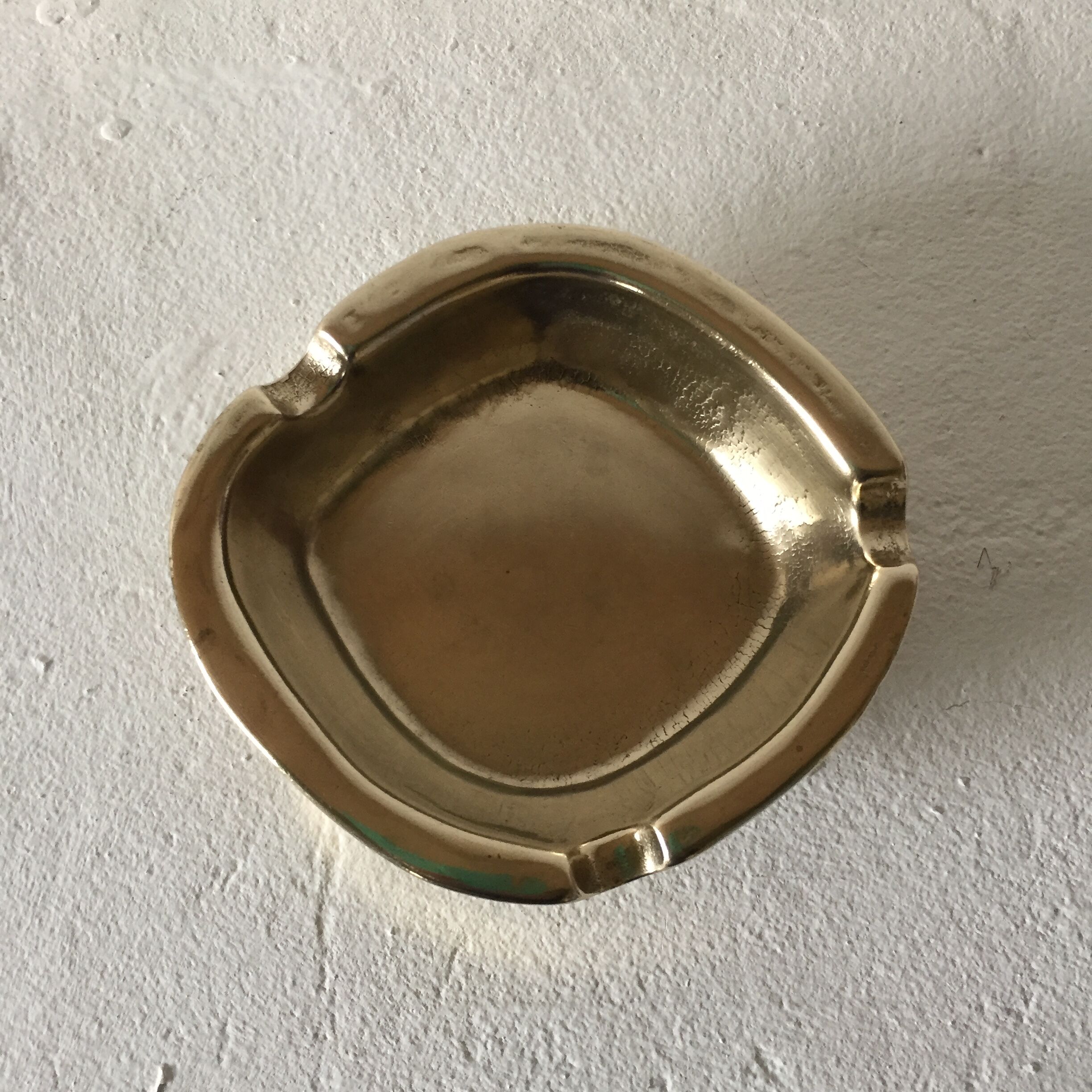 Vintage brass ashtray