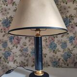 Desk lamp leather-wrapped foot Le Tanneur